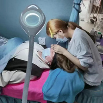 Beauty salon LED cold light lamp Magnifying glass embroidery lamp Beauty lamp Nail eyelash shadowless grafting eyelash floor lamp
