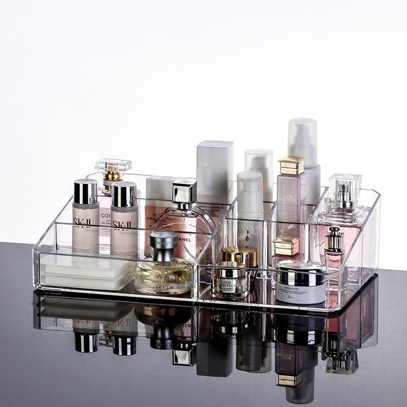 包邮大号化妆品收纳盒桌面 亚克力透明 护肤品
