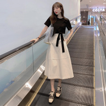 Summer Suit Womens French Style Small Chambermaids Brother-in-law Fried Street Advanced Sensational Summer Clothing Two Suit Dress 2022 Kits