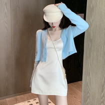 Early Spring Fashion Dresses Knit Suit Womens Summer Women Dress 2022 New womens fashionable temperament Goddess Van