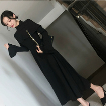  Autumn 2021 new female fairy thin chic high-end design casual early autumn long-sleeved dress