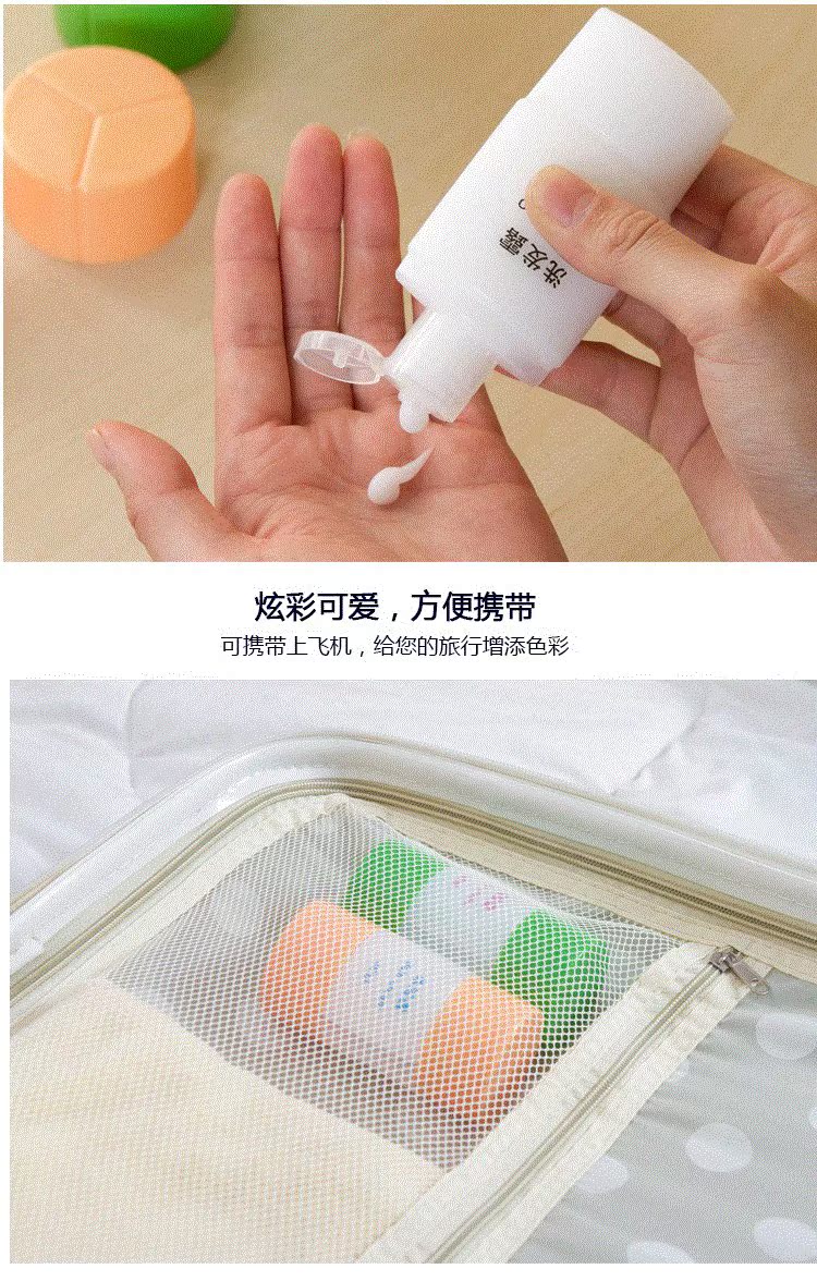 Du lịch rửa bộ dụng cụ tách chai rỗng nhân tạo cầm tay 4 trong một chai đóng chai rỗng cung cấp du lịch cần thiết - Rửa sạch / Chăm sóc vật tư xà phòng giấy
