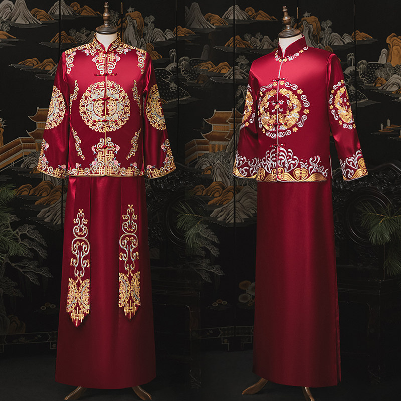 Xiuhe Xiao Xiao Gyman 2023 new Chinese wedding dress old wedding dress men Dragon Fenggou men's Xiuhe