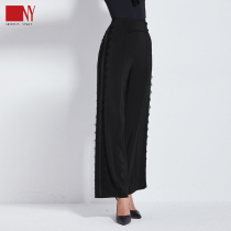 Nart Morden Dance Pants New Female Lace National Standard Dance Broadlegged Pants Womens Dance Ballroom Dancing Latin Dance Pants