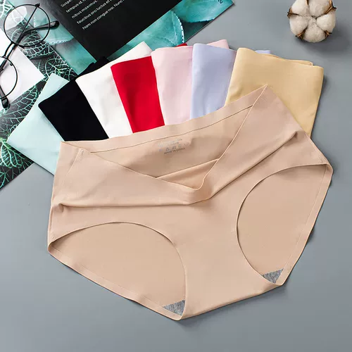 Шелковые трусы, сексуальные дышащие японские штаны, средняя посадка