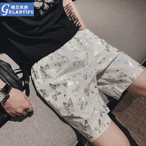 Tide, летние шелковые шорты для отдыха, штаны, 2024 года, оверсайз