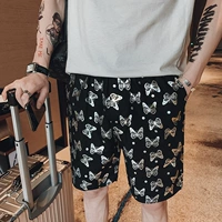 D188 Черная печать бабочки