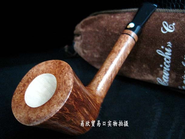 Imported Cavicchi Cawiki, Italy, hand-made stone wood pipe flame stripe send 8deco pressure rods