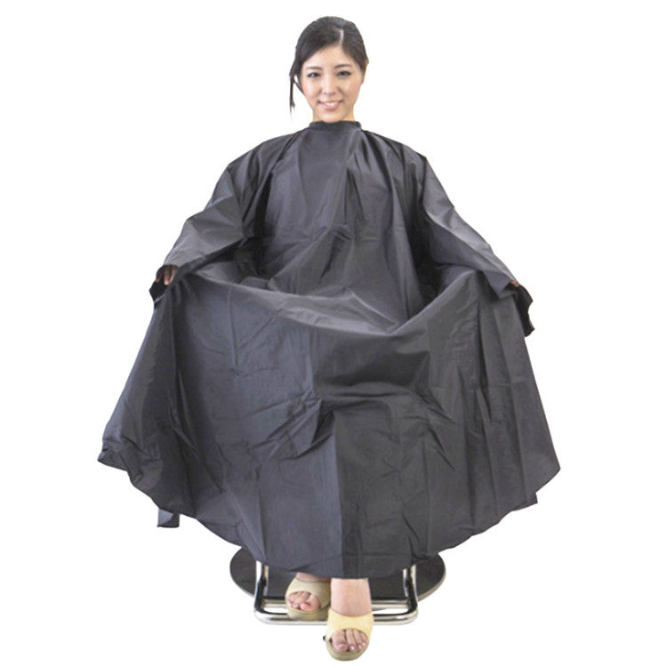 Japanese Hairway Hall with sleeved stained cloth sleeveless sleeveless anti-static waterproof dye hair dark gray
