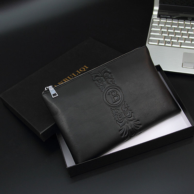 Bainbridge Men's Large Top Layer Leather Clutch Large Capacity Casual Men's Bag Envelope Wallet D02