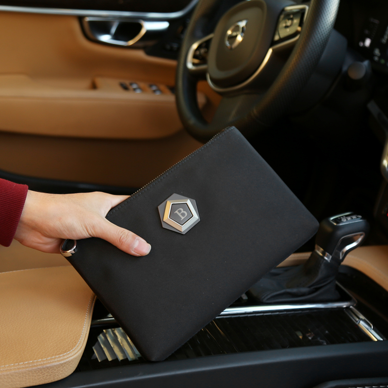 2022 new trendy men's canvas clutch bag Korean version men's bag men's Oxford cloth large capacity waterproof envelope bag handbag