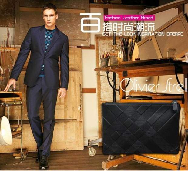 2018 làn sóng mới của nam giới túi xách tay nhỏ người đàn ông Châu Âu và Mỹ của túi kinh doanh thủy triều của nam giới phong bì ví túi xách túi chanel