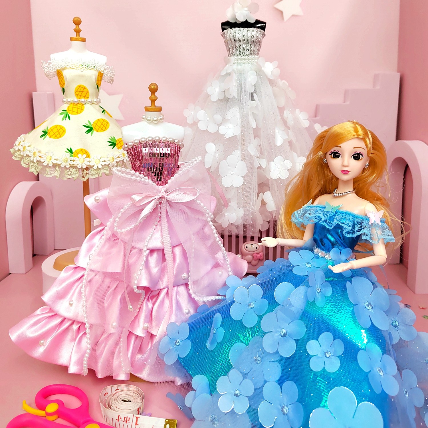 Clothing Design DIY Children's Pretend Play 6-Year-Old Girl Sewing