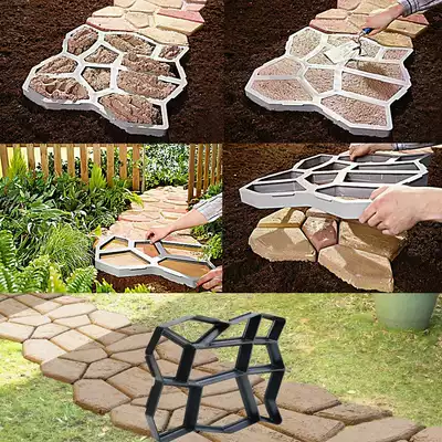 Square brick mold Villa courtyard floor tile mold community Road tile tools pedestrian road brick permeable brick making