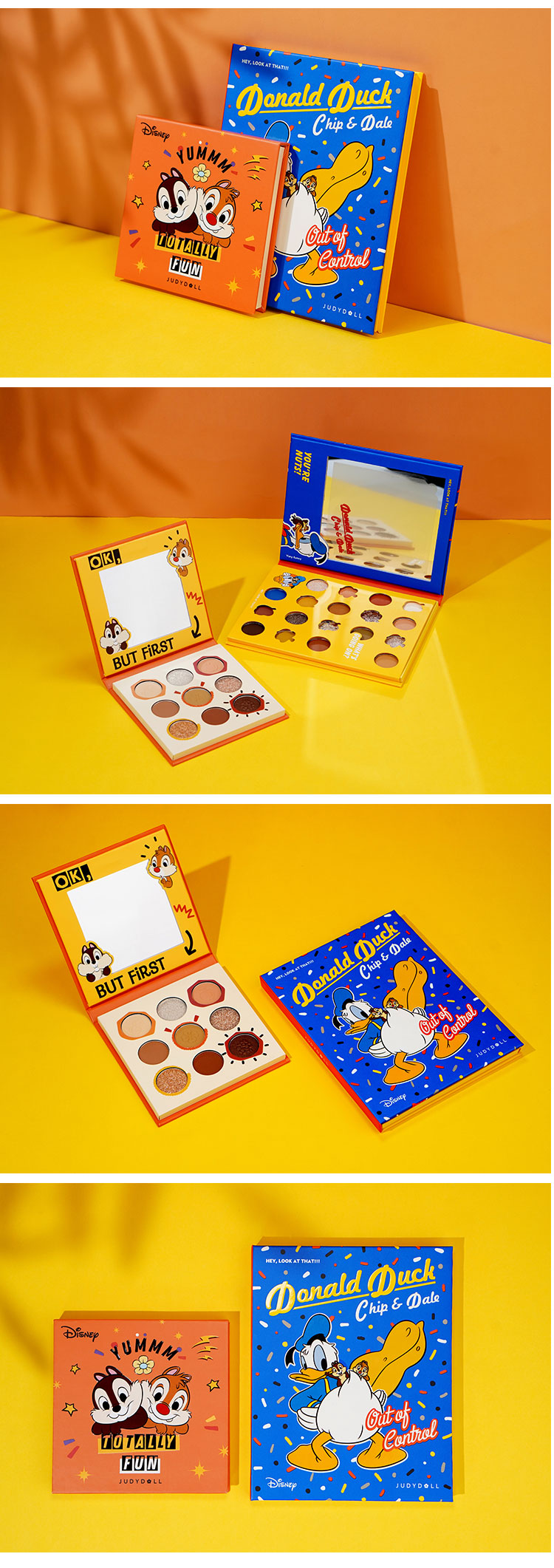 Judydoll / Orange Disneygenti Eyeds Natural Flash Pearl Sinh viên không thấm nước giá rẻ phấn má hồng