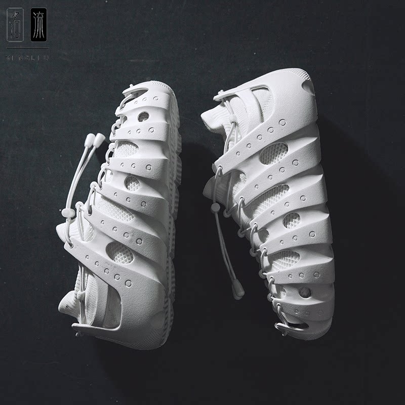 Sandals men's trends breathable 2022 Summer new casual shoes Men's net face 100 hitch comfortable lovers thick bottom sneakers