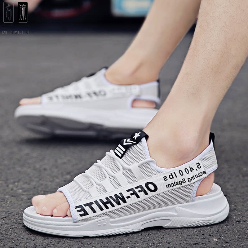 Sandshoe Men 2022 Summer new Korean version Breathable Outdoor Slippers Men 100 Ride Currents Casual Sports Beach Shoes