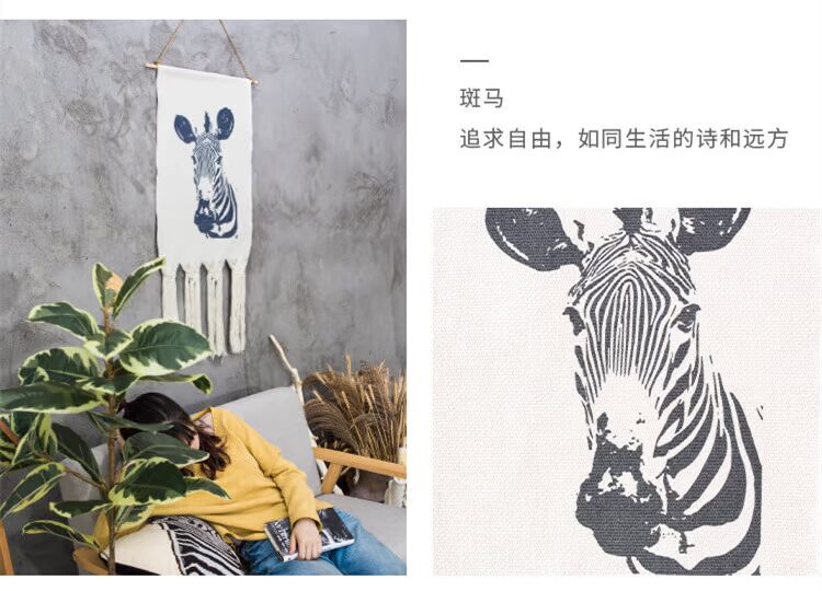 Ảnh nền vải treo tường vải tấm thảm treo tường tấm thảm treo tường gió Bắc Âu dệt mét hộp vải thảm treo tường mandala