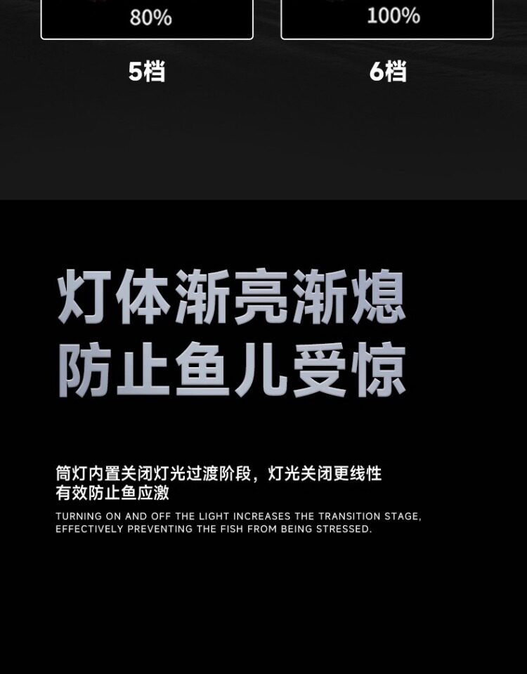 马印神灯全光谱LED金鱼增艳灯专用爆藻灯增色水草灯兰寿鱼缸筒灯 detail 7