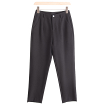 West Lake Pavilion Old (Cai) Spring Dress Solid Color Baitao Small Casual Pants Pants FC651