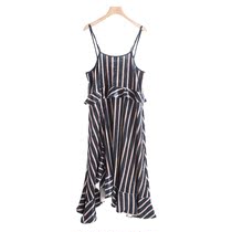 West Lake Pavilion (S) high-end spring gold velvet striped ruffle S696 cut mark