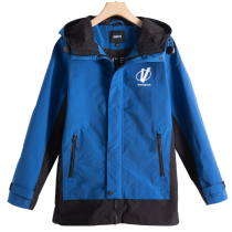 Mens West Lake Pavilion Old (Sen) spring dress matching color printing letter hooded assault jacket SM260