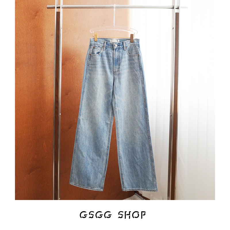 Gsgg Canadian Df Denim F0Rum2026 Imported Fabric High-Waisted Wide-Leg Jeans 90S Wide