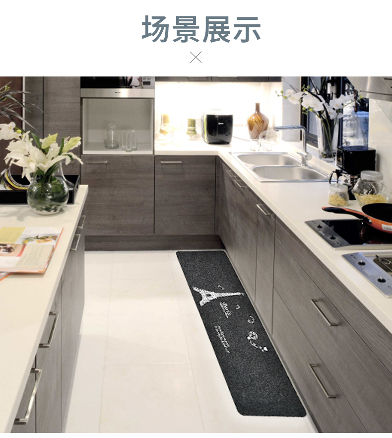 Bếp mat cửa ra vào phòng tắm cửa chống trượt dầu chống thấm nhà dài phòng ngủ phòng khách cửa mat thảm sàn - Thảm sàn thảm xốp gấp gọn cho bé