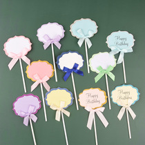 Birthday Cake Decoration Plugin can write with inserted cards Small card raw Japanese Card Sweet baking dress 5