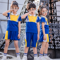 Elementary school uniforms summer class service kindergarten garden clothes summer clothes tide clothes wind graduation photo clothes childrens costumes suits
