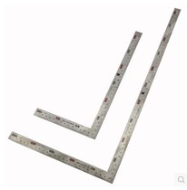 Stainless steel footsteps gang jiao chi L-shaped ruler square angle ruler splines thick steel square Woodworking