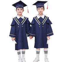 Childrens doctoral uniforms kindergarten bachelors uniforms photo clothes graduation gowns doctors hats elementary school graduation photo clothes dresses