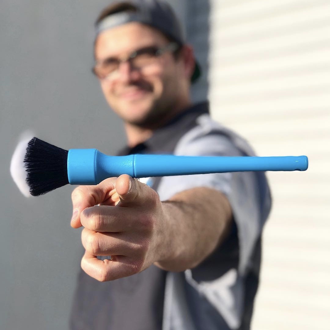 Car Beauty Details Brush Round Head Pig Mane Brushed Air Conditioning Air Outlet Slit Brushed Interior Cleaning Brush