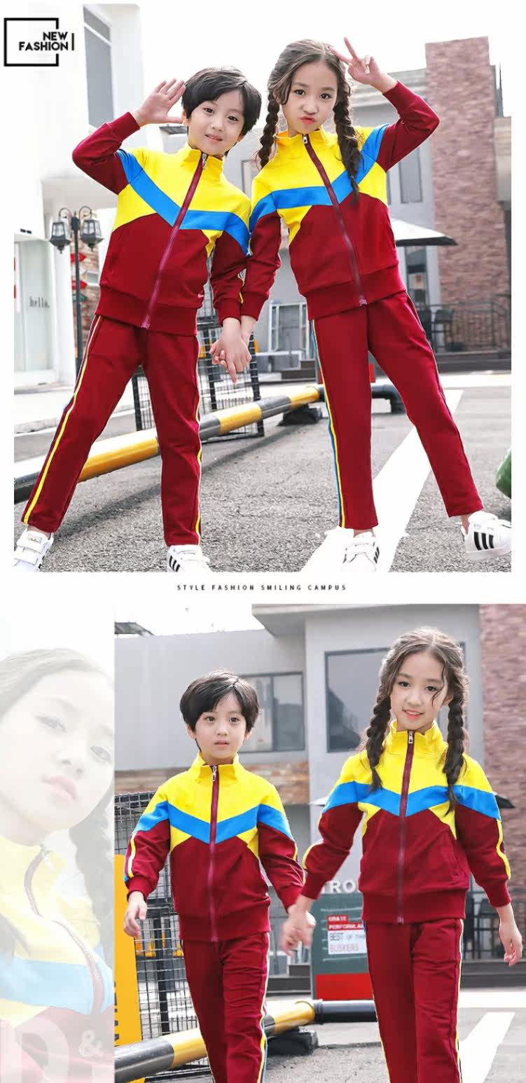 Спортивная форма, демисезонный модный комплект для школьников и студентов для детского сада, осенний сезон, в корейском стиле      