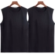 Áo 2 dây cotton không tay nam cổ tròn áo thun rộng cộng với phân bón XL áo khoác bóng rổ - Áo vest cotton áo lông cừu
