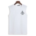 Áo vest nam cotton thể thao thủy triều rộng cỡ áo không tay áo thun trẻ trung mùa hè thoáng khí thể thao chạm đáy áo thể dục - Áo vest cotton áo khoác ghi lê nam Áo vest cotton
