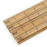 Бамбуковая линейка, 1 метрная одежда в длину одежды, правитель измерения измерения измерения измерения Городской правитель, сдвоенный двойной шкал, бамбук и утолщенный правитель древесины