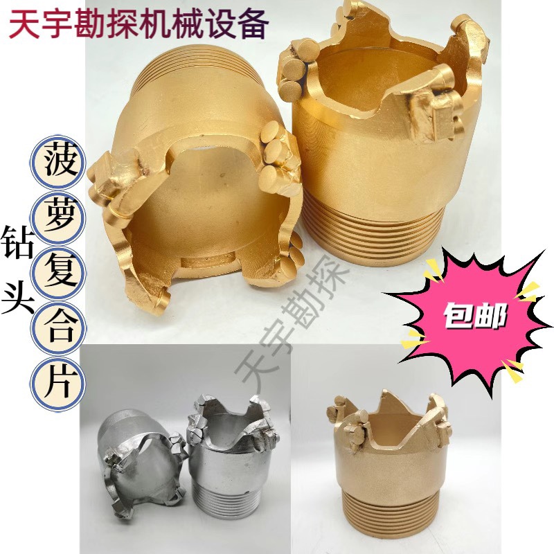Pineapple Composite Drill Bits, Horn/Drill Bits for Core Sampling, Specialized Diamond Core Bits for Soil/Mud Layers