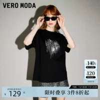 Vero Moda Летняя хлопковая футболка для отдыха, короткий рукав
