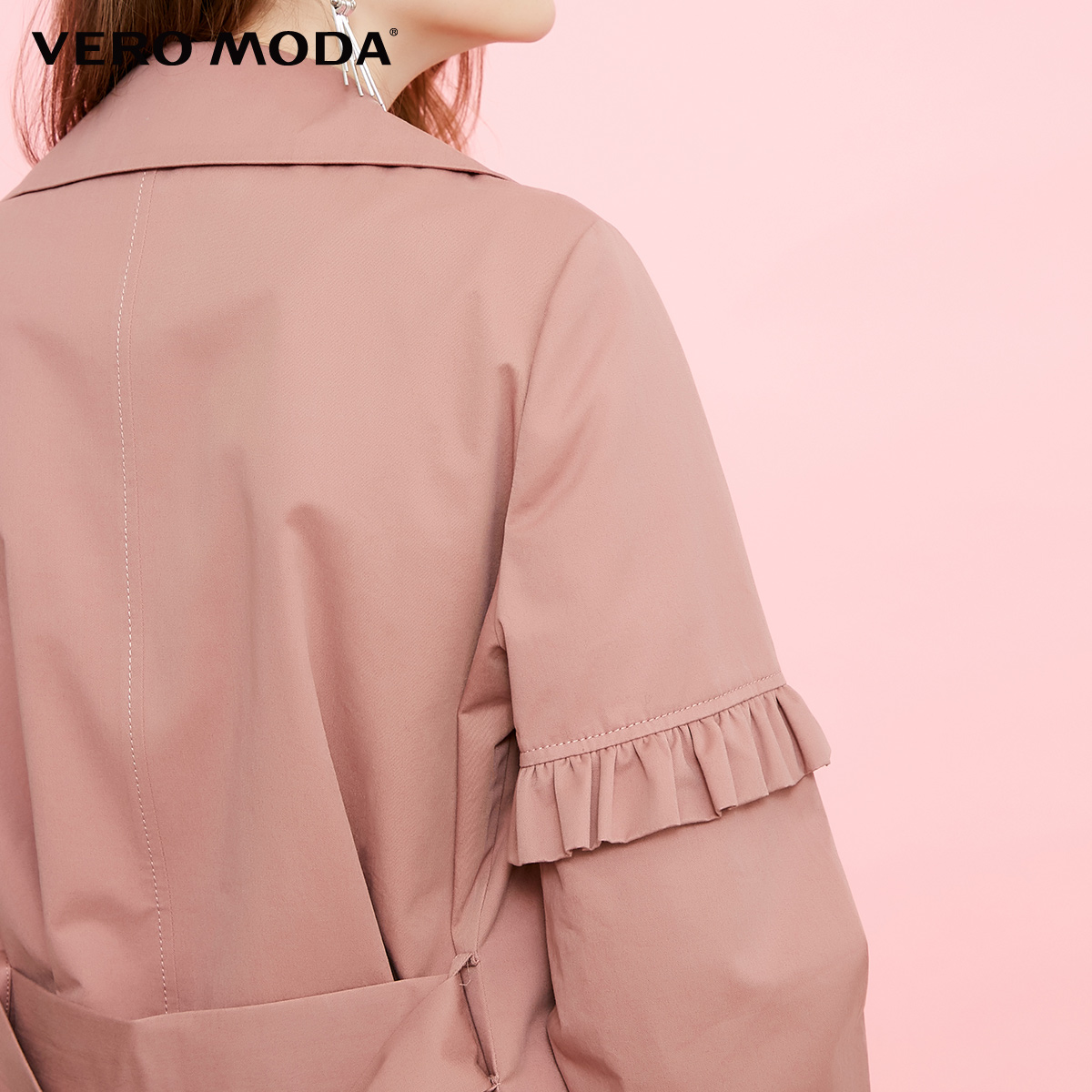 Trench pour femme VERO MODA en Coton - Ref 3226198 Image 4