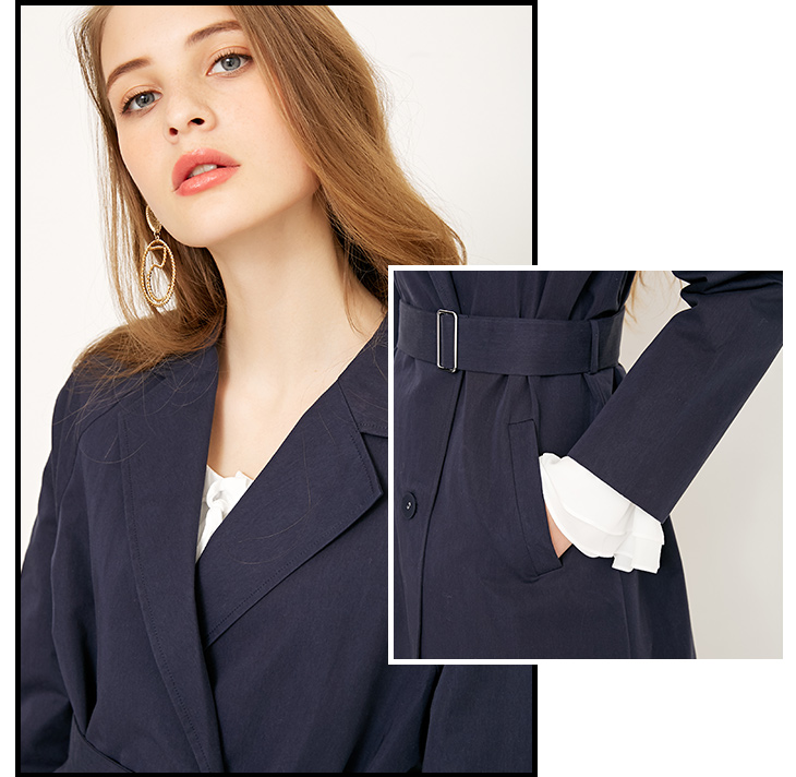 Trench pour femme VERO MODA en Coton - Ref 3226507 Image 47