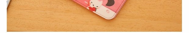 Trái cây cô gái túi thẻ hoạt hình Gói thẻ phụ nữ dễ thương 12 thẻ đặt thẻ ngân hàng ID chủ thẻ xe buýt ví