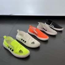 china style european station sloth shoes genuine leather one foot pedal white covered foot small white shoe boomer lefu shoes