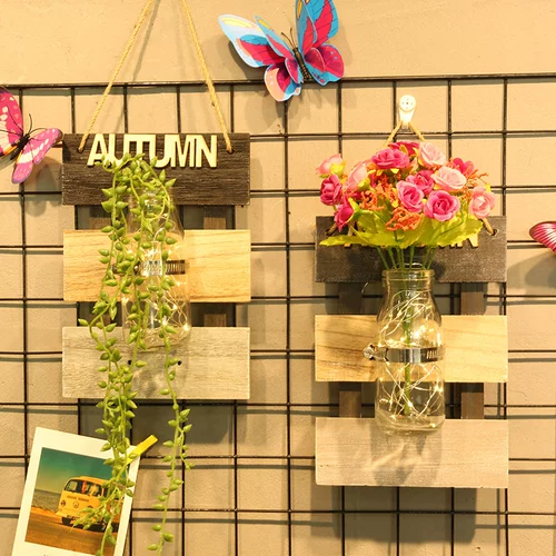 Настенный креативный цветочный горшок, декор, украшение для ногтей, подвеска