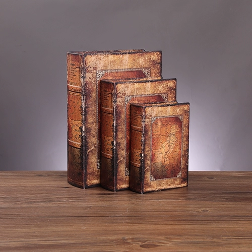 Европейская ретро-декоративная книга, имитация книжных украшений, коллекция поддельных книг из кожи, будка для мобильного телефона, реквизит для фотосъемки, модель книги