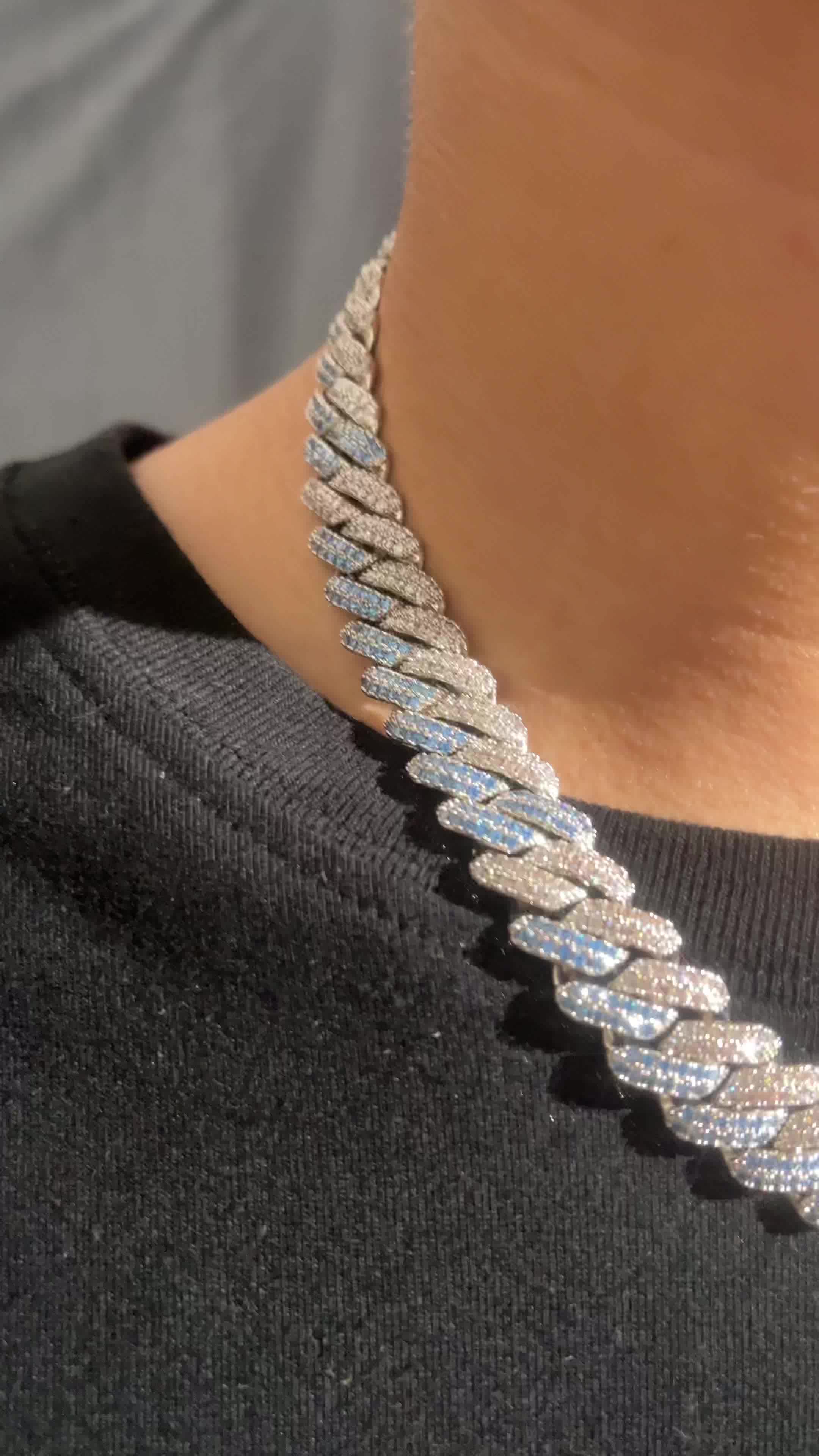 14mm Iced Out Cuban Link Chain - Hip Hop Diamond Jewelry