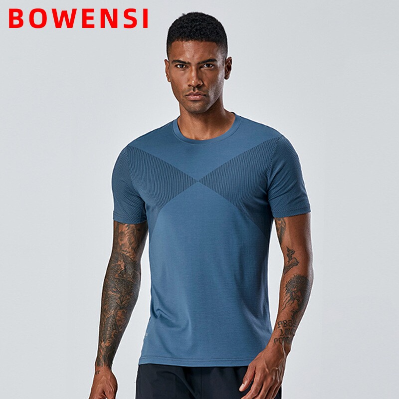Speed Dry Sport T-shirt Male Summer thin size Size Fitness Short Sleeve Loose New Breathable Outdoor Running Casual Round Collar