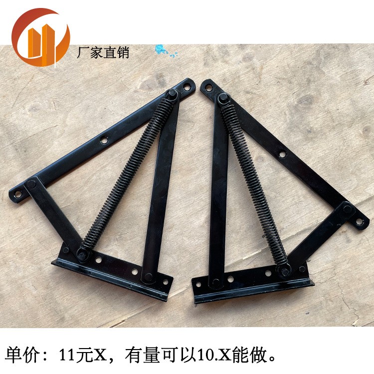 Small Bed Box Hinged Black Triangle Spring Hinged Pull-out Storage Case Hinged courteswith Princess Containing Cabinet Sofa Functional