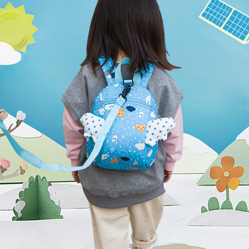 Children's anti-walking loss with traction rope Divine Instrumental Safety Scapegoat groveling bag Anti-loss Lost Hands Ring Baby Anti-Loss Rope