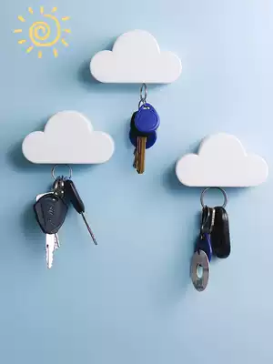 Magnet suction hanging key holder wall-mounted entrance door magnetic attraction storage strong magnetic entry door hanging adhesive hook put